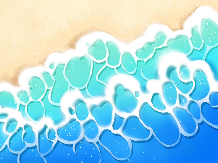 Digital art beach
