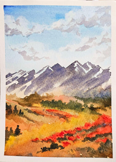 Watercolour landscape